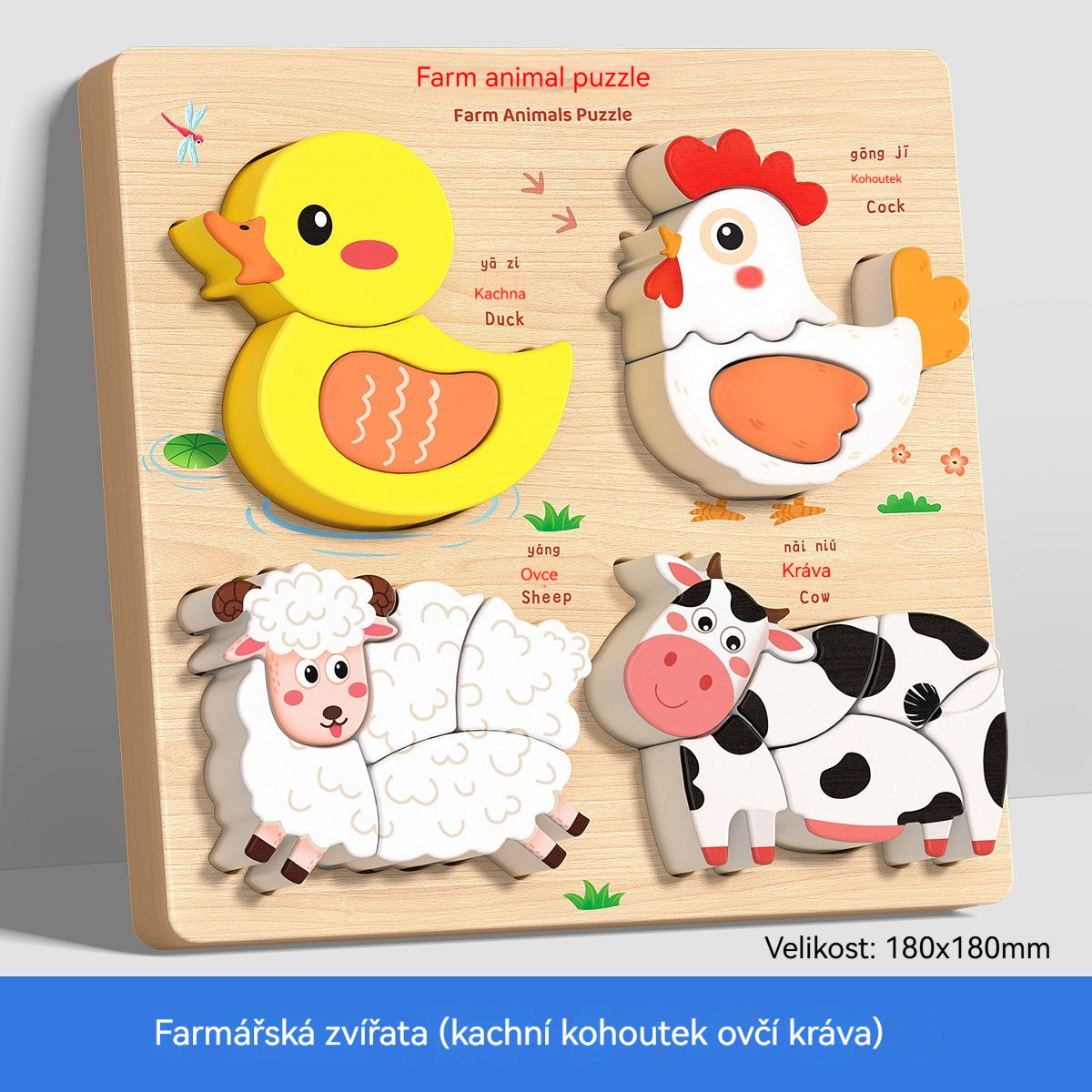 👧🏻🧩【-60% ZĽAVA】 Montessori 3D puzzle pre 1–6 roky