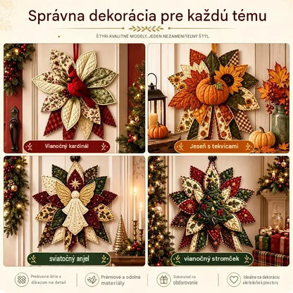 🎇🎄Sada na šitie prešívaných vianočných závesov na dvere (7 dizajnov)