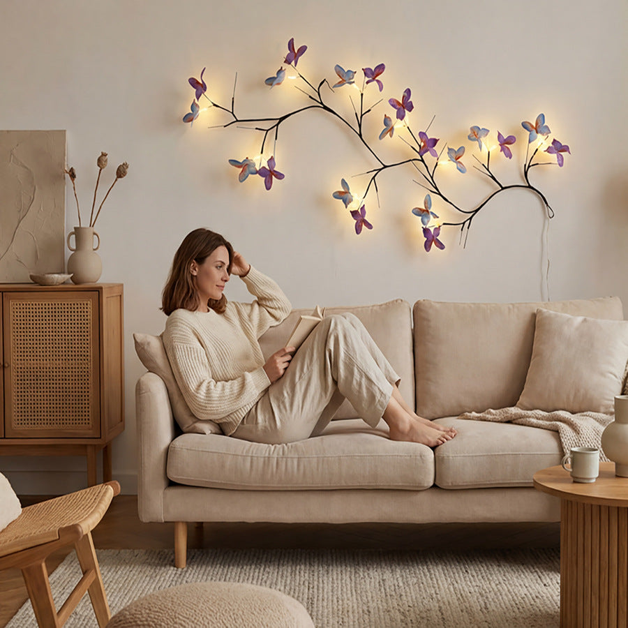 ✨ Flexibilná LED lampa na vinič v tvare motýľa – Vytvorte si domov rozprávkovú a hrejivú atmosféru 🦋💡