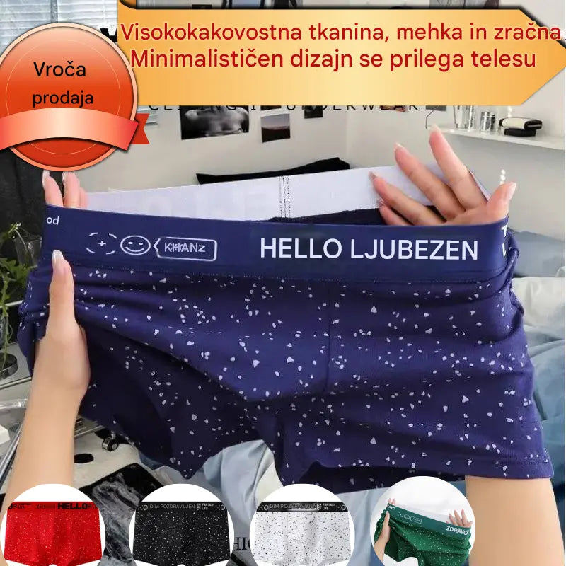 ⏳【Omejena ponudba】🔥(5 paketov) Nove moške bombažne boksarice
