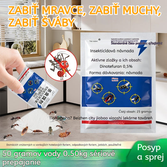 🦟【10 vrecúšok】Špeciálne navrhnuté na kontrolu škodcov na farmách, jedno balenie zabíja blchy/kobylky/šváby/muchy/komáre!