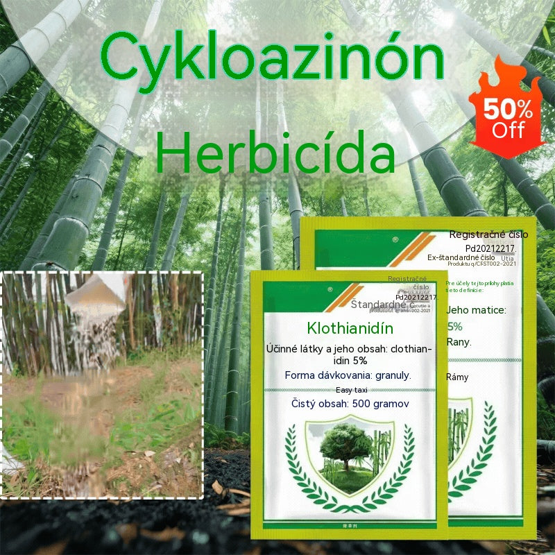 🌳✅【500g】🔥Hexazinónový herbicíd, herbicíd na stromy, bambus, kríky, burinu, železnice, cesty a továrne