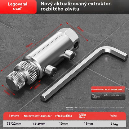 💦🚿Odstraňovač pretrhnutých závitov pre rohový ventilový kohútik, univerzálny kohútik