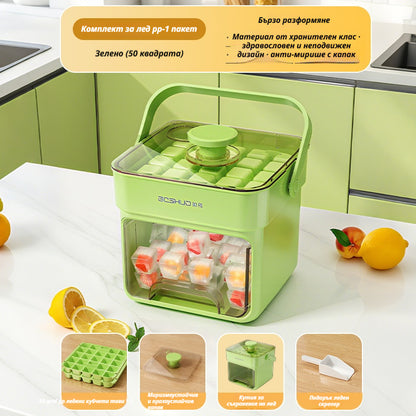 💥Špeciálna cena🏖️2026 Nová „lisovacia“ forma na ľad -- ⚡🧊Vyrobí 50 kociek ľadu za jednu sekundu!