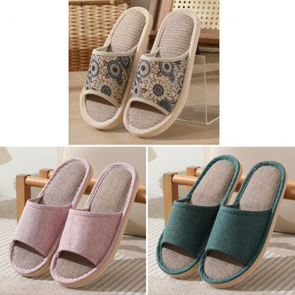 💟✨【3 páry】【37-40】Nové vyšívané domáce papuče z bavlny a ľanu