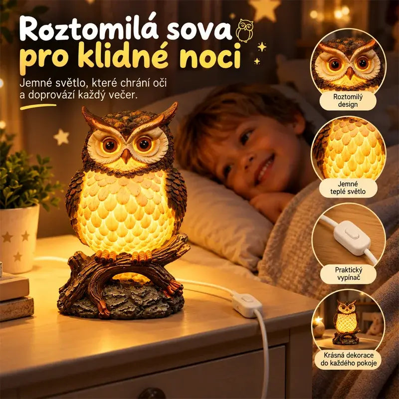 🦉Umelecké nočné svetlo / dekoratívna ozdoba s motívom zvierat✨