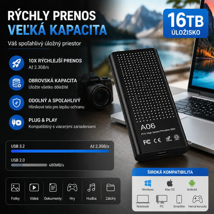 👍Prenosné vysokorýchlostné veľkokapacitné SSD disky