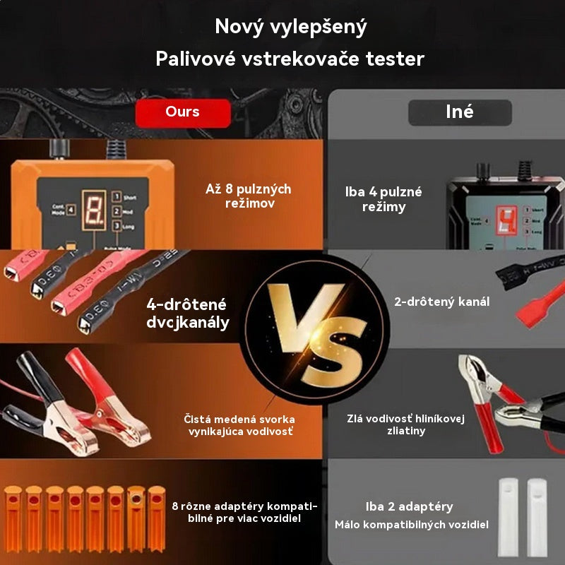 🧰⚡Súprava čistiacich nástrojov pre tester vstrekovačov paliva EM288, 8 typov impulzov, tester vstrekovačov paliva pre automobily