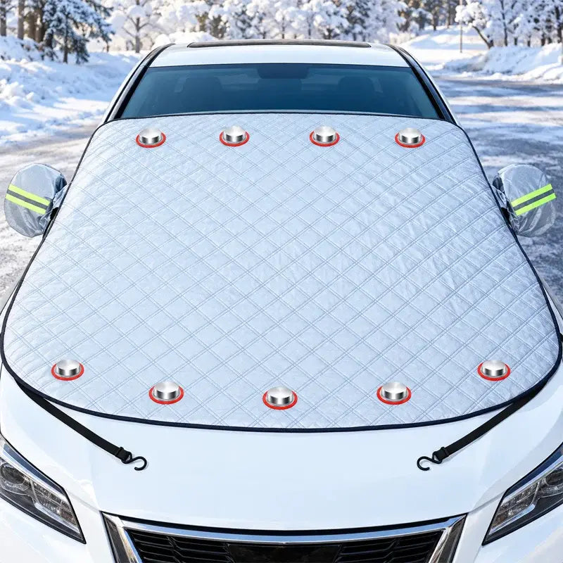 🚗❄Magnetická krycia plachta na čelné sklo auta – zosilnená hliníková fólia proti námraze