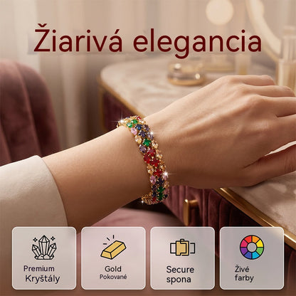 ✨48% ZĽAVA TERAZ! Dámsky elegantný viacfarebný tenisový náramok