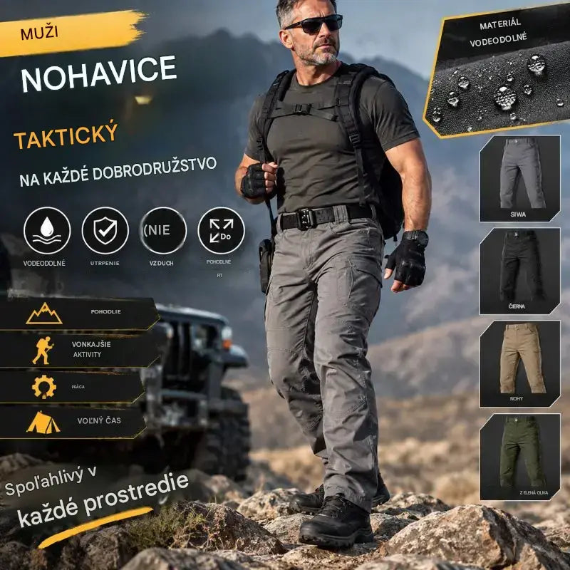 🏕️⌛ POSLEDNÝ DEŇ VÝPREDAJA – ZĽAVA 50%!🔥 Pánske taktické nohavice vo vojenskom štýle – vetruodolné a tepelne izolačné