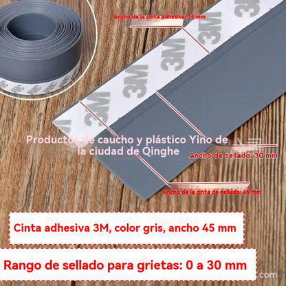 🚪 【5M】PVC tesniaca lišta na spodnú časť dverí – ochrana proti prachu a prievanu