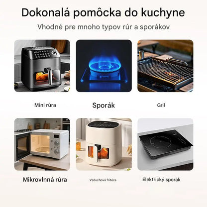 🍲🔥【Balenie 10 kusov】Alobalové misky do rúry a fritézy, rôzne veľkosti, opakovane použiteľné
