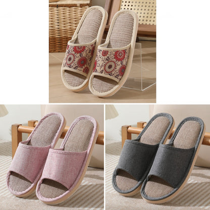 💟✨【3 páry】【37-40】Nové vyšívané domáce papuče z bavlny a ľanu