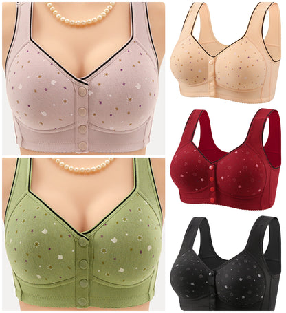 😍 ❤️【Časovo obmedzená ponuka - 50% zľava】【Sada 3 kusov】 Dámska podprsenka bez kostíc z prírodnej bavlny 【40-120 kg】