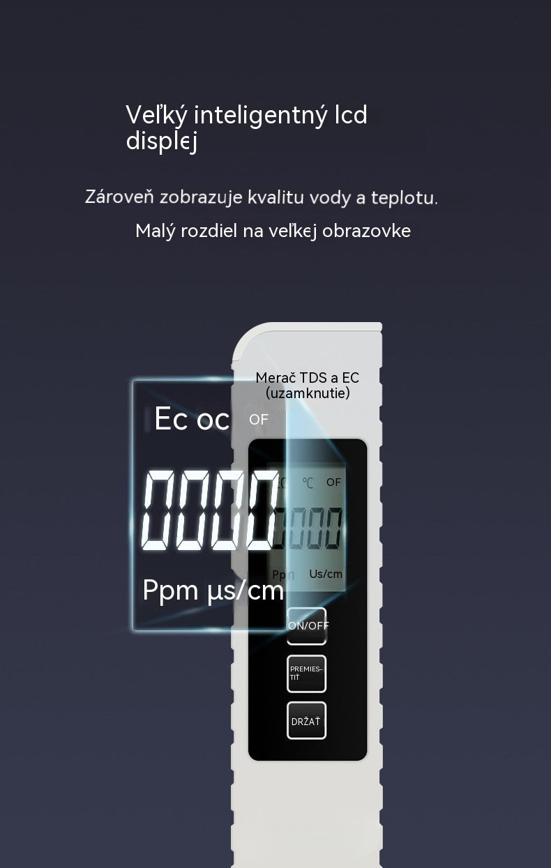 💧Kúpte 1, získajte 1 zadarmo🔍 Digitálny vodomer TDS 3 v 1 – Skontrolujte kvalitu vody za pár sekúnd ✨