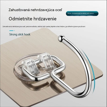🏠🎖️【1 sada po 10 kusoch】Samolepiace vodovzdorné háčiky vhodné do kuchyne aj do kúpeľne