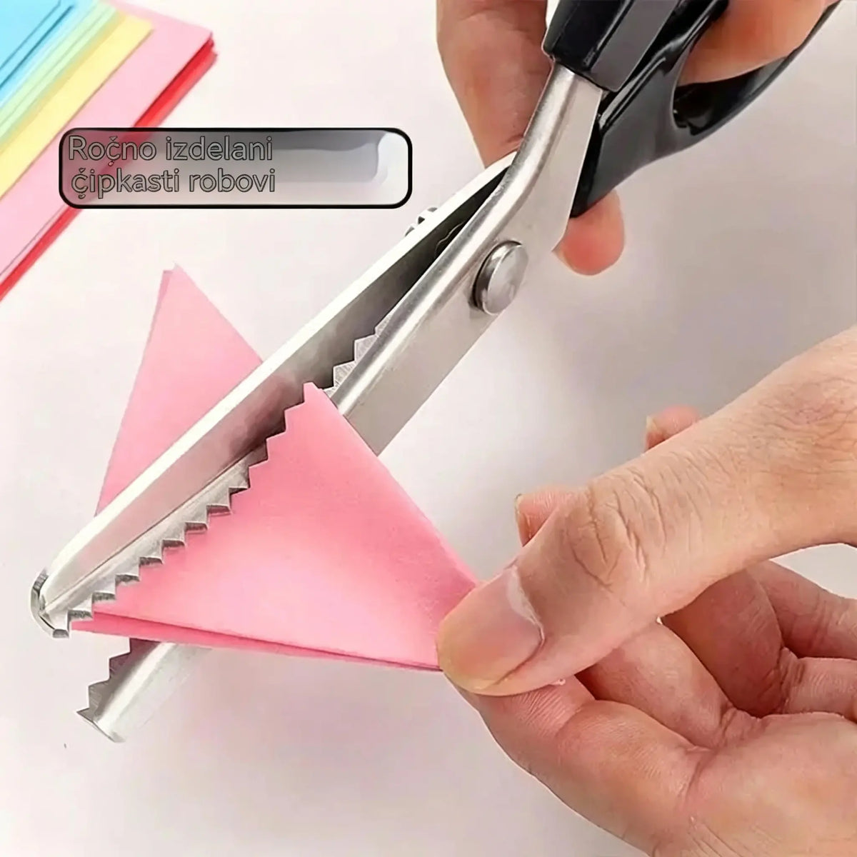 2 kosa za 22 €🔥Kupite enega, enega dobite brezplačno✂️ Profesionalne cikcak škarje - Škarje za blago z ostrimi nazobčanimi rezili