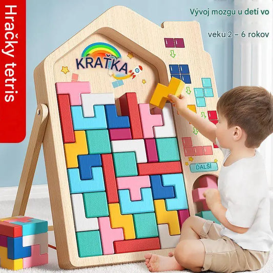 🔥🌈Tetris detská vzdelávacia skladačka a stavebná hračka