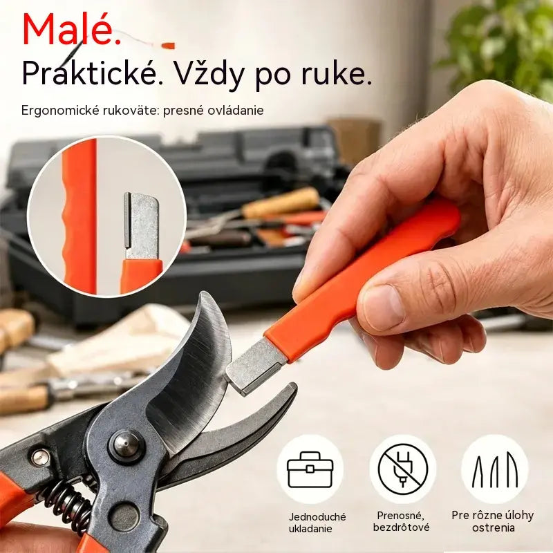🏆Kúpte 2, dostanete 2 zadarmo! 4 kusy za 20 eur🔪 Prenosný brúsny strojček na nože a nožnice – Obnoví ostrosť len za pár sekúnd ✨
