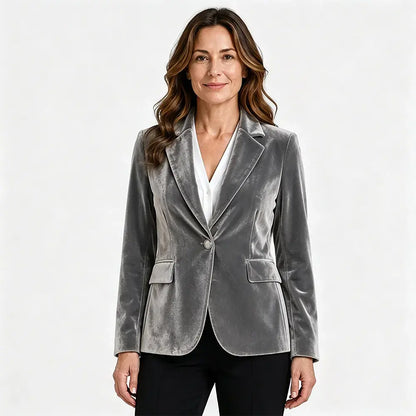 💖【S-3XL】Elegantné a úzke zamatové sako