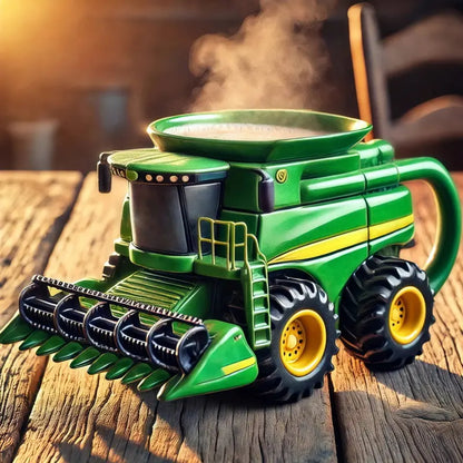 🔥☕Retro hrnček na kávu v tvare poľnohospodárskeho traktora