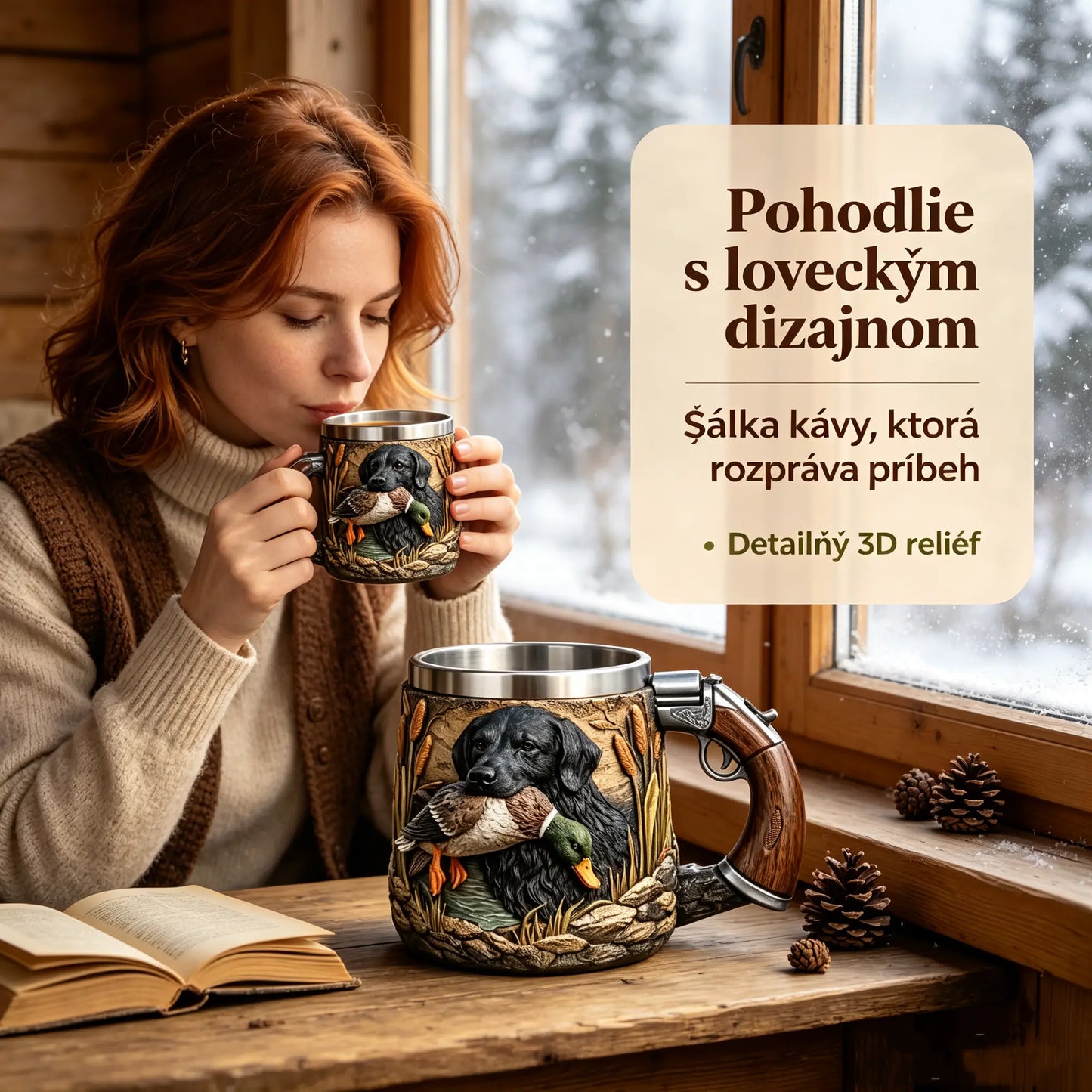 🔫☕Hrnek/šálek kávy specifický pro lovce