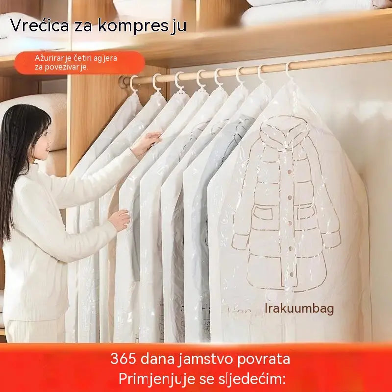 💨✨ Viseće vrećice za usisavač s popustom od 60% 💞💪 Štede prostor, štite od prašine i mogu se ponovno koristiti za odjeću i putovanja.