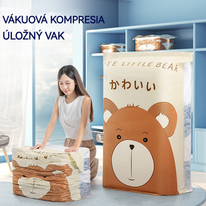 💞 Vákuové úložné vrecko (bez pumpičky) – Jednoducho stlačte pre zatvorenie, pumpička nie je potrebná. Ušetrí 80 % miesta a udrží oblečenie suché a bez prachu. Ideálne na uskladnenie ťažkej posteľnej bielizne a sezónneho oblečenia. 🛏️🗄️