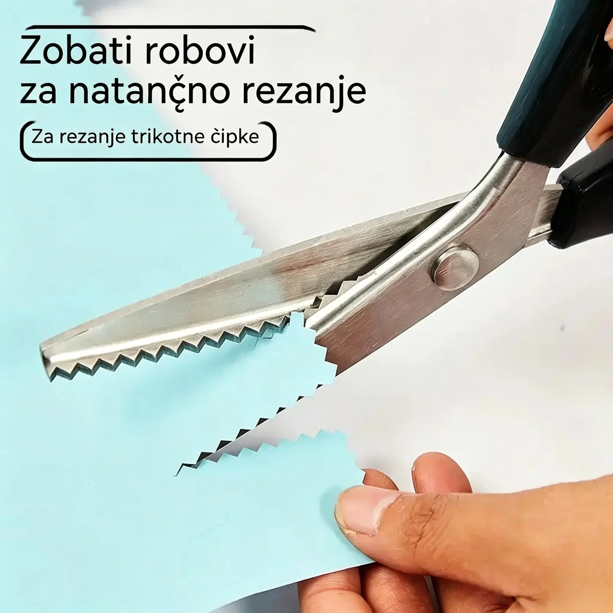 2 kosa za 22 €🔥Kupite enega, enega dobite brezplačno✂️ Profesionalne cikcak škarje - Škarje za blago z ostrimi nazobčanimi rezili