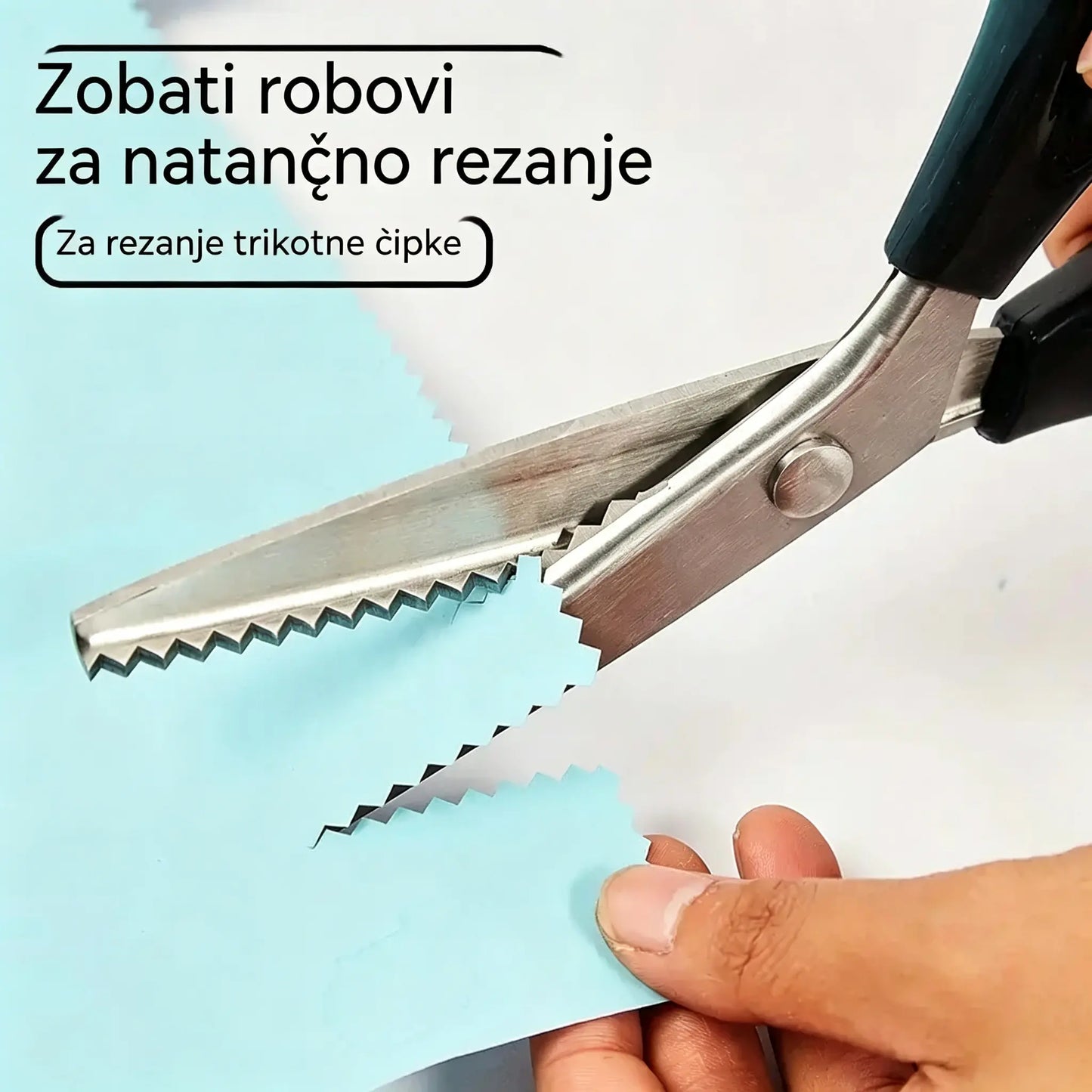 2 kosa za 22 €🔥Kupite enega, enega dobite brezplačno✂️ Profesionalne cikcak škarje - Škarje za blago z ostrimi nazobčanimi rezili