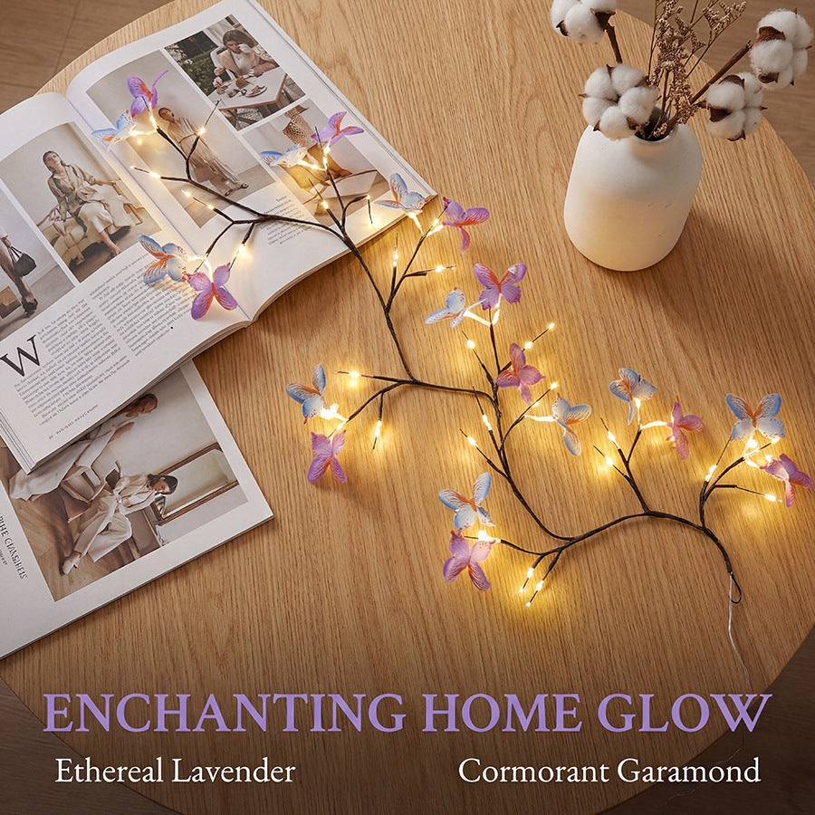✨ Flexibilná LED lampa na vinič v tvare motýľa – Vytvorte si domov rozprávkovú a hrejivú atmosféru 🦋💡