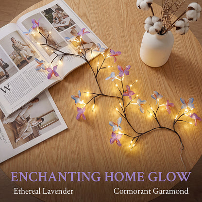 ✨ Flexibilná LED lampa na vinič v tvare motýľa – Vytvorte si domov rozprávkovú a hrejivú atmosféru 🦋💡