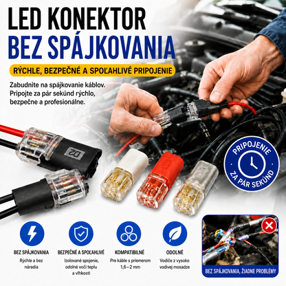🥳 50% zľava! ⏰ 【50 kusov skladom】Konektor kábla bez odizolovania, s uzamykateľnou prackou, bezpečným uzáverom a protišmykovou úpravou ⚡️