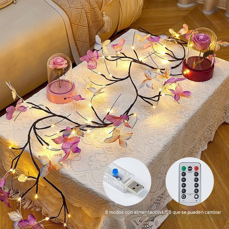 ✨ Flexibilná LED lampa na vinič v tvare motýľa – Vytvorte si domov rozprávkovú a hrejivú atmosféru 🦋💡