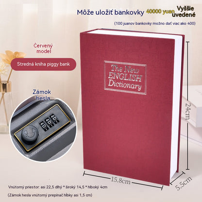 🔐📚【24*15.5*5.5cm】Skrytý trezor v podobe knihy – tajná schránka v podobe slovníka s číselným zámkom