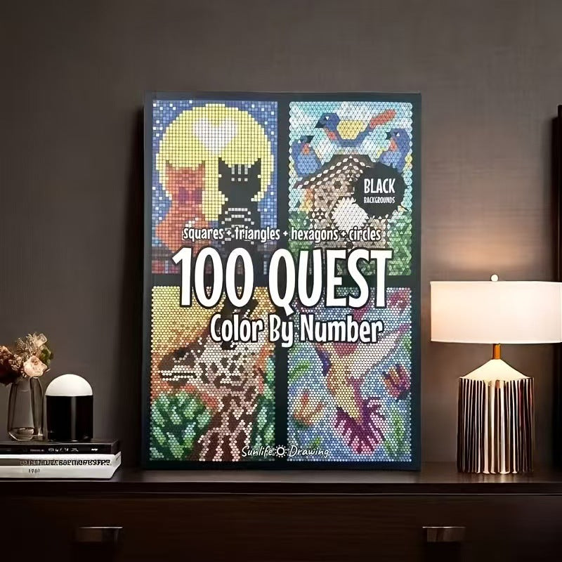 50% ZĽAVA🎄🎨 100 QUEST Omaľovánka podľa čísel
