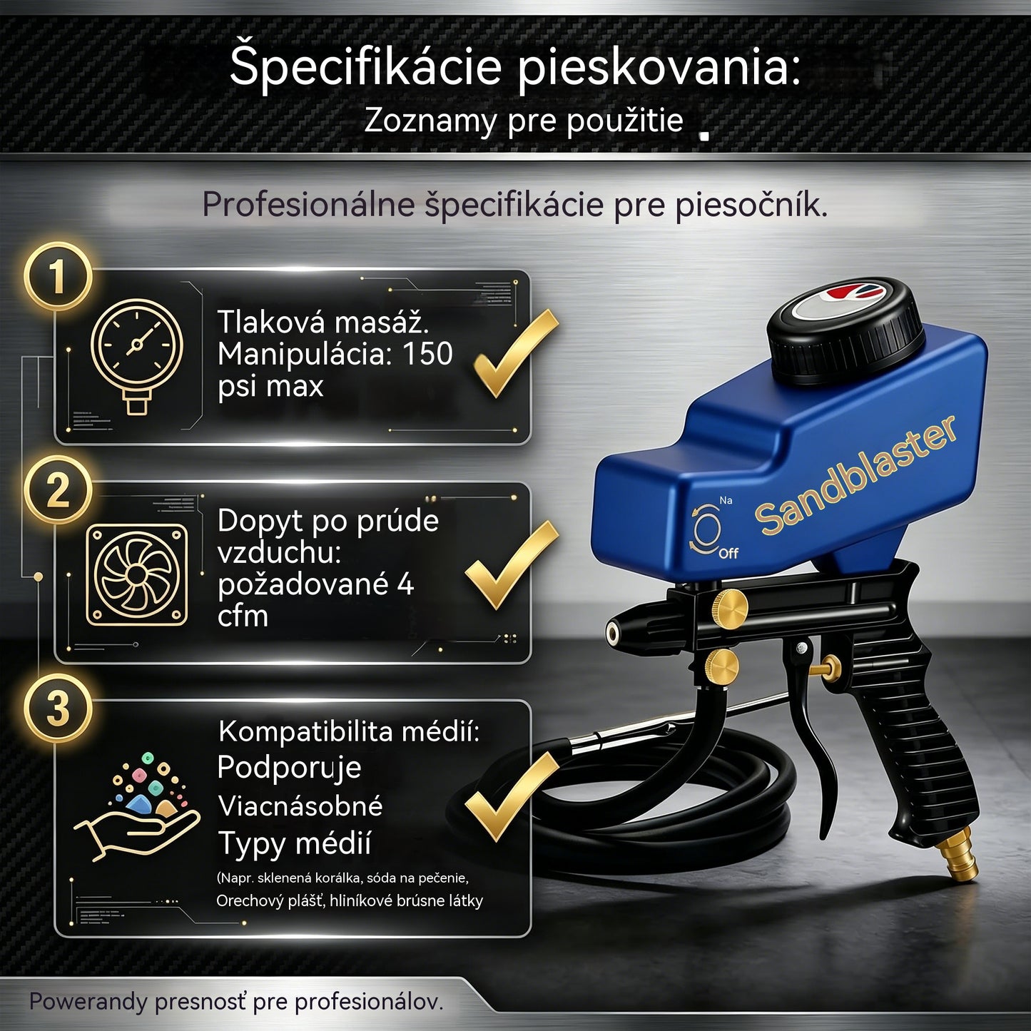 🔫✨ Prenosná pieskovacia pištoľ s gravitačným účinkom – na odstraňovanie hrdze, leptanie a odhrotovanie.