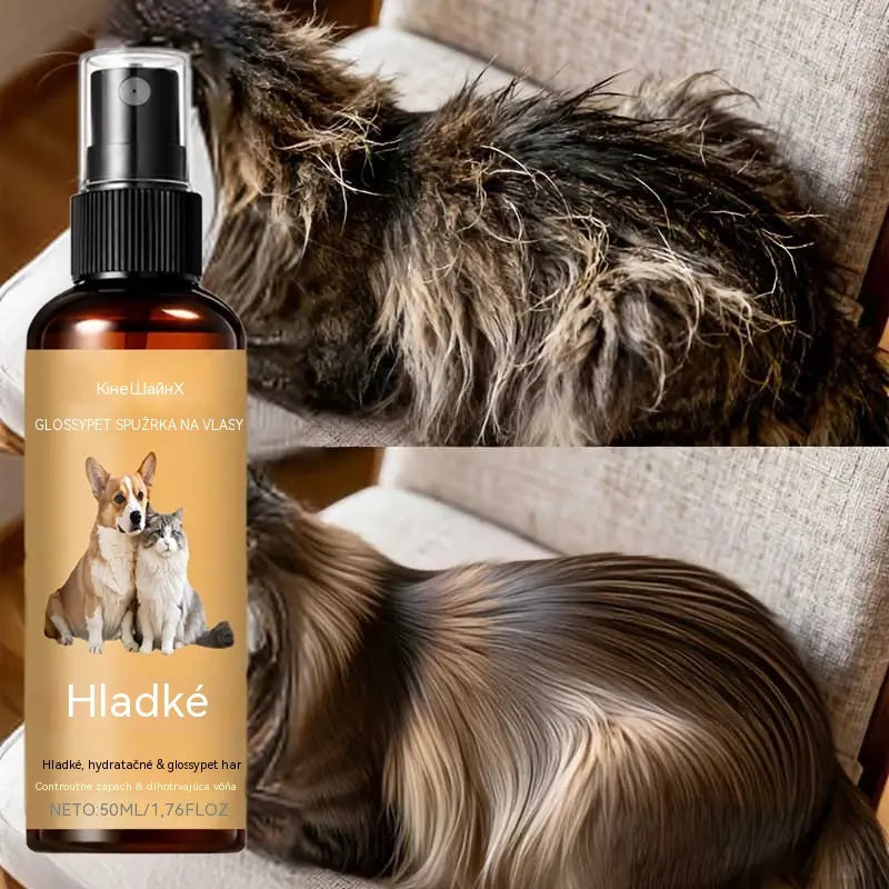 【Kúp 1, získaj 1 zadarmo】🐶🐱Sprej na vyhladenie zvieracích chlpov, nemastný, vytvára lesklú a hladkú srsť.✨