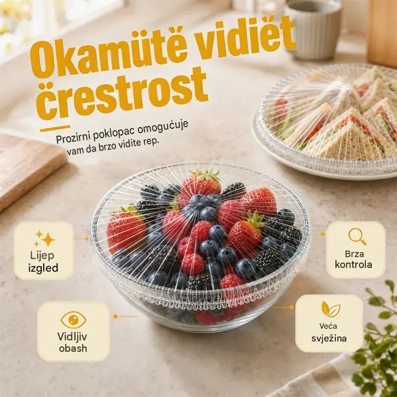【Kupite 1, dobijte 1 gratis】Jednokratna ambalaža od folije za hranu, kliznog tipa, s poklopcem na preklop za brtvljenje i zaštitu od prašine i insekata, za pohranu.