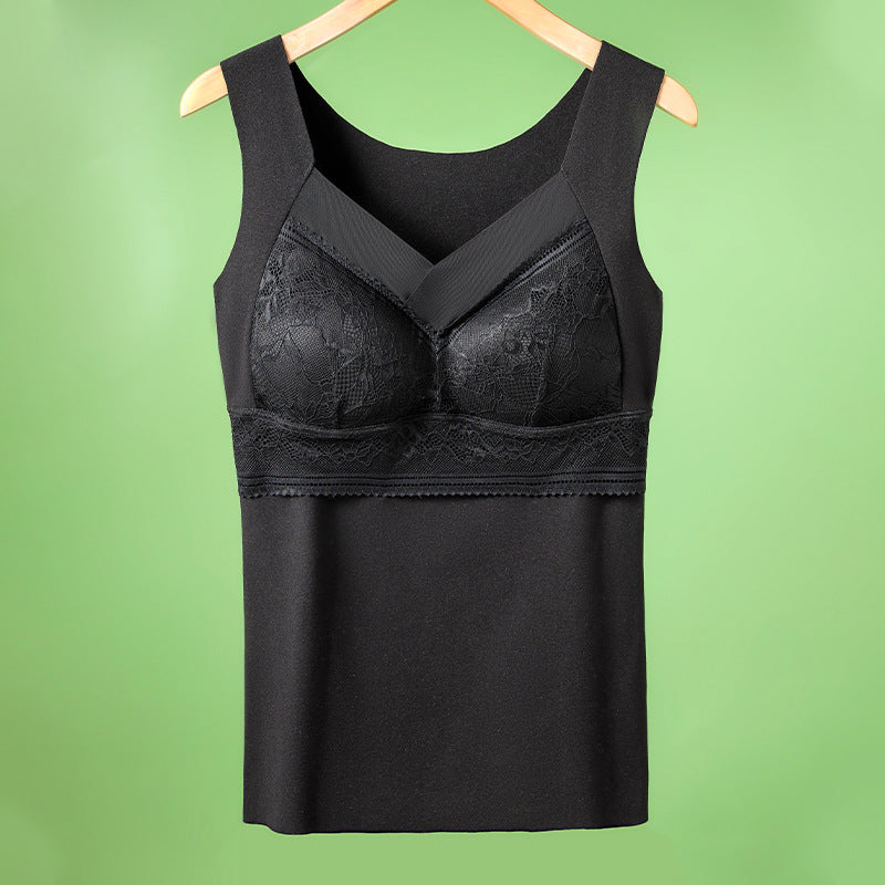 🔥Kupi 1, prejmi 1 brezplačno❤️【L-4XL】Čipkast nedrček z majico in čudovitim dizajnom hrbta; učinkovito dviguje in zbira prsi ter preprečuje povešanje ✅