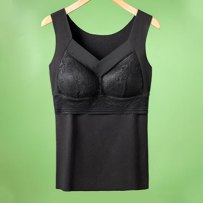 🔥Kupi 1, prejmi 1 brezplačno❤️【L-4XL】Čipkast nedrček z majico in čudovitim dizajnom hrbta; učinkovito dviguje in zbira prsi ter preprečuje povešanje ✅