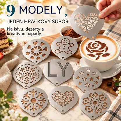 ☕ Nerezová oceľová forma na kávové latte art