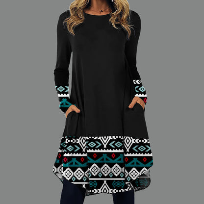 👗🍁【S-5XL】Dámske etnické módne ležérne šaty