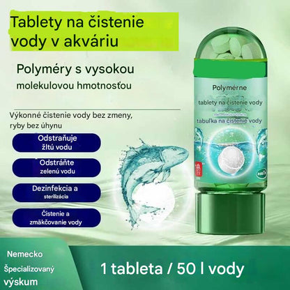【Kúpte 1 a získajte 1 zadarmo】💦🐟Tablety na čistenie polymérov｜Rýchlo odstraňujú chlór a stabilizujú vodu｜Výmena vody v akváriu bez usadzovania
