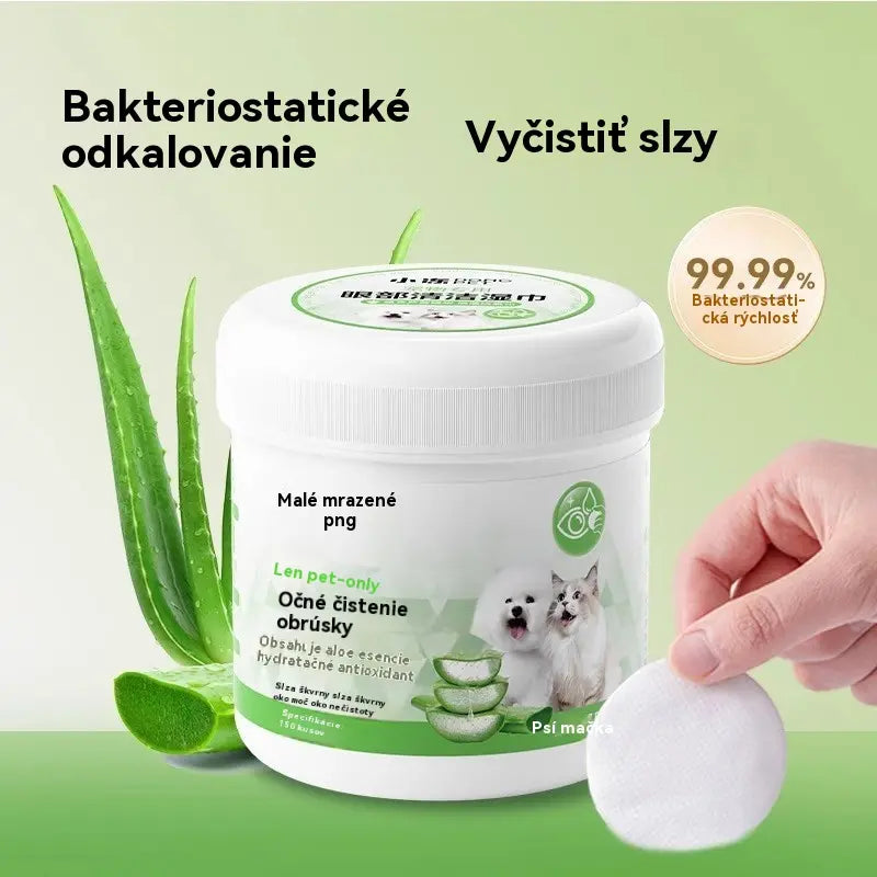 🐕🐈【1 balenie po 100 tabletách】Čistiace obrúsky na škvrny od očí domácich zvierat 🔥Odstraňuje škvrny od sĺz🔥