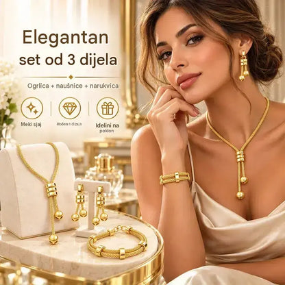 ✨💎Komplet nakita od tri dijela (ogrlica, naušnice i narukvica)