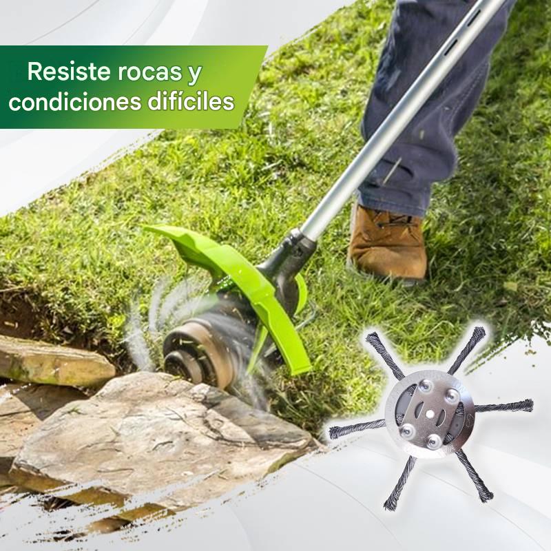 【Compra 1 y llévate 1 gratis：2 piezas】 Cabezal de corte reemplazable para cortacésped/desbrozadora - cabezal de corte de acero para cortar césped