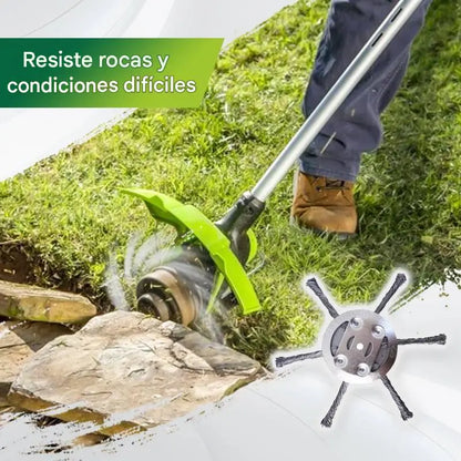 🔥✨【Compra 1 y llévate 1 gratis：2 piezas】🔥 Cabezal de corte reemplazable para cortacésped/desbrozadora - cabezal de corte de acero para cortar césped 🌿✂️⚙️