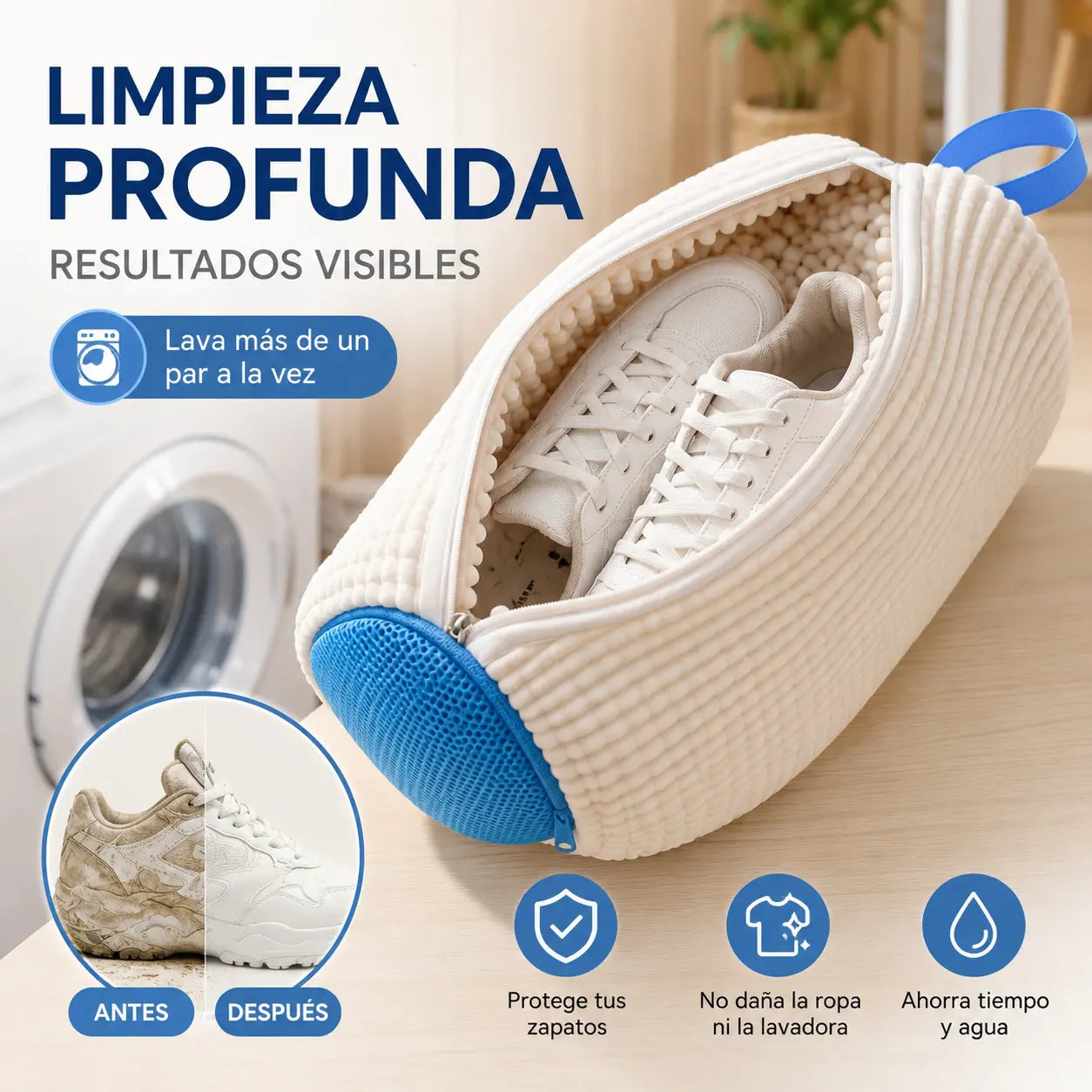 ⚡ Prodáno přes 50 000 kusů! 💦👞 Kartáč na boty s tlustými, měkkými štětinami (odolnými proti deformaci) a sáčkem na boty, používaný k čištění obuvi.